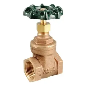 WATTS LFGV 1/2 Gate Valve, 1/2 Inch Size, Brass | BY6PNK 0555226