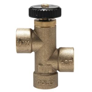WATTS LF70AT 1/2 Hot Water Extender Mixing Valve, 120 To 160 Deg. F, 1/2 Inch Outlet | BR6ERT 0559130