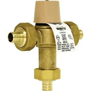 WATTS LFMMVM1-PEX 1/2 Thermostatic Mixing Valve, 0.5 To 13 Gpm Flow Rate | BR6EQZ 0559114