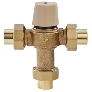 WATTS LFMMVM1-US 1/2 Thermostatic Mixing Valve, 0.5 To 13 Gpm Flow Rate | BQ7KNB 0559115