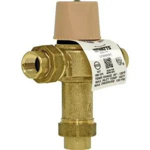 WATTS LFMMVM1-UT 3/4 Thermostatic Mixing Valve, 0.5 To 13 Gpm Flow Rate | BQ7KNC 0559119