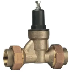 WATTS LFN45B-DU 1 1/4 Water Pressure Reducing Valve, Double Union, 1 1/4 Inch Inlet, 20.7 Bar Pressure | BP3BDK 0009512