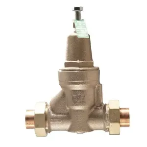 WATTS LFN55B-DU-S 1 1/4 IN Water Pressure Reducing Valve, Double Union, 1 1/4 Inch Inlet, 27.6 Bar Pressure | BP4DUX 0009672