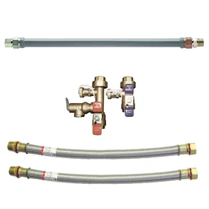 WATTS LFTV75FKIT18 Gas Tankless Water Heater Kit, 3/4 Inch Single Union Valve Set | BR8KUN 0242438