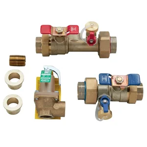 WATTS LFTWH-UTS-HCN-BFRV Tankless Water Valve Set, Hot And Cold Water | BR7WHQ 0100167