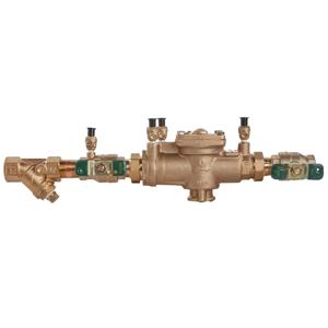 WATTS LFU009M2-QT-S 1 Reduced Pressure Zone Assembly, Inline, Joint, 1 Inch Size, Bronze | CC3NVD 0122848
