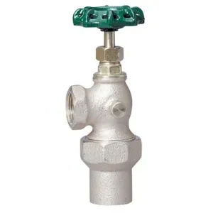 WATTS LFWAMV-FLXIPS 1X3/4 Angle Meter Valve, 1 Inch Inlet, 3/4 Inch Outlet, 125 Psi | BZ6XTL 0123018