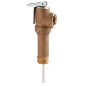 WATTS LLL100XL-2M7-150210 3/4 Temperature And Pressure Relief Valve, Male Thread, Npt, 3/4 Inch Size, Brass | BP3YEY 0066440