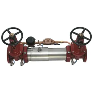 WATTS M300-OSY-GPM 8 Double Check Detector Backflow Preventer Assembly, Shutoff Valve, 8 Inch Size, SS | CC8HGE 0191042