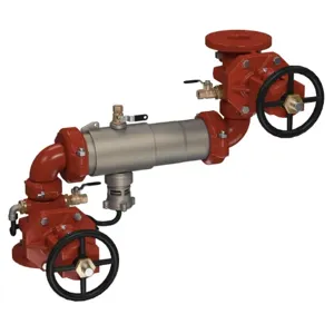 WATTS M400Z-DOSY 4 Backflow Preventer Assembly, Shutoff Valve, Z Pattern, 4 Inch Size, SS | CB9UUF 0206405