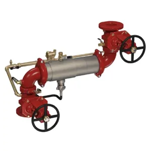 WATTS M500Z-DOSY-LM 6 Reduced Pressure Detector Backflow Preventer Assembly, 6 Inch Size, Stainless Steel | CC9ZYU 0206478