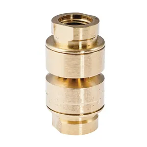 WATTS N9 1/4 Dual Check Vacuum Breaker Backflow Preventer, Brass Body, 1/4 Inch Size | CA9QUP 0061905