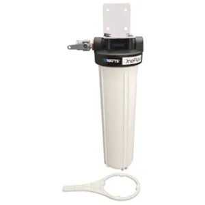 WATTS OFTWH Cartridge Filter Anti Scale System, 3/4 Inch Inlet, 110 Deg. F | BT3JRQ 0002182