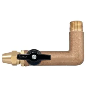 WATTS OTV-FL Oil Tank Valve, Flare Nut, 1/2 Inch Size, Brass | CA3XRN 0067650