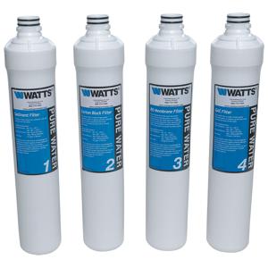 WATTS PWFPK4KC4 4 Stage Reverse Osmosis Replacement Filter, 13 Inch Size | BP7UQF 7100117