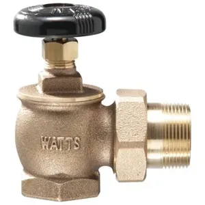 WATTS RA-1-AP 1 1/2 Steam Radiator Angle Valve, 1 1/2 Inch Inlet, 15 Psi Pressure | BQ4WJP 0067454