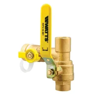 WATTS RPV-S M1 3/4 Residential Purge Valve, 3/4 Inch Inlet, 3/4 Inch Outlet | BP3WQK 0207532