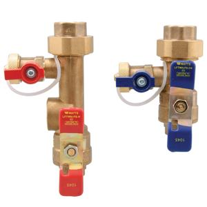 WATTS LFTWH-FS-HCN-RV Tankless Water Heater Valve Set, Hot And Cold Water | BT3LVX 0120006