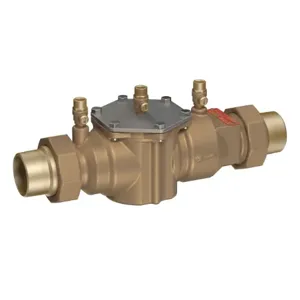 WATTS U007M1-LF 2 Double Check Valve Assembly, 2 Inch Size, Bronze | BY7HTU 0062429