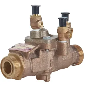 WATTS U009M2-LF 1 Reduced Pressure Zone Assembly, Inline, Joint, 1 Inch Size, Bronze | CC4MNH 0064101