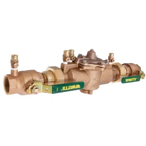 WATTS U009M2-QT 1 1/2 Quarter Turn Shutoff Valve, Inline, 1 1/2 Inch Size, Bronze | CB3ENK 0062923