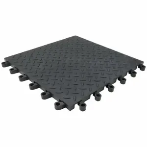 WEARWELL 599.78X18X18BK-CS10 Interlocking Antifatigue Mat Tile, Interlocking Antifatigue Mat Tile, 18 Inch x 18 in | CU9UAG 738G57