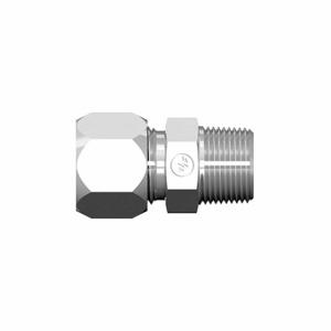 WEATHERHEAD 7205X08X06 Connector, Male X Compression, Straight Adapter, Compression X Mnpt, For 1/2 Inch Tube Od | CU9UHV 787T25