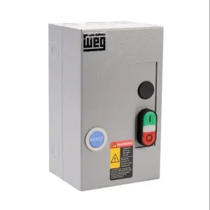 WEG ESW-B38V24A-R35 Manual Motor Starter, Pushbutton, 38A, 3-Pole, 208-240 VAC /180-208 VAC Coil Voltage | CV6TZX