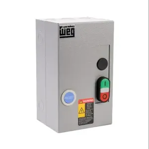 WEG ESW-B9D15A-R25 Manual Motor Starter, Pushbutton, 9A, 3-Pole, 120 VAC Coil Voltage, Thermal Overload | CV6UAV