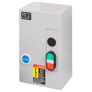 WEG ESW-B9D39A-R24 Manual Motor Starter, Pushbutton, 9A, 3-Pole, 480 VAC Coil Voltage, Thermal Overload | CV6UBB