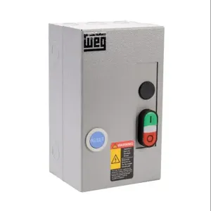 WEG ESW-B9D39A-R25 Manual Motor Starter, Pushbutton, 9A, 3-Pole, 480 VAC Coil Voltage, Thermal Overload | CV6UBC