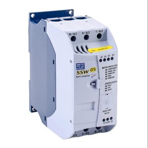 WEG SSW050030T2246TPZ Compact Soft Starter, 30A, 220/460 VAC At 3-Phase, Trip Class 5, Rated For 4 Start/Hour | CV6WLR