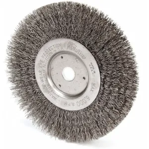 WEILER 01065 Crimped Wire Wheel Brush Threaded Arbor | AC8GJG 3A195