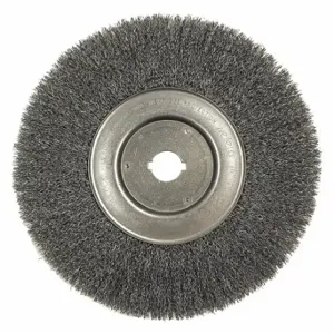 WEILER 01240-12 Wire Wheel Brush, 10 Inch Wire Wheel, 1 Inch Arbo, 2 Pack | CU9UXB 38P615