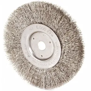 WEILER 01705 Crimped Wire Wheel Brush Threaded Arbor | AD7KZP 4F720