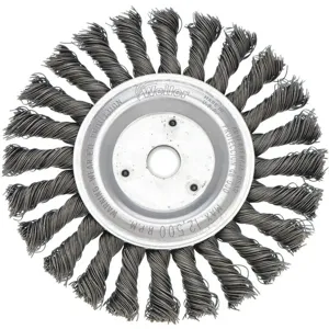 WEILER 08916 Twist Wire Wheel Brush Threaded Arbor | AC9KFL 3H503