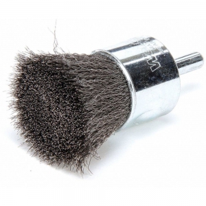 WEILER 10009 Crimped Wire End Brush Steel 1 inch | AC9KGM 3H627