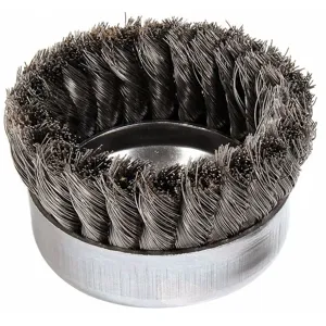 WEILER 12306 Knot Wire Cup Brush Threaded Arbor 4 inch | AD7KZG 4F713