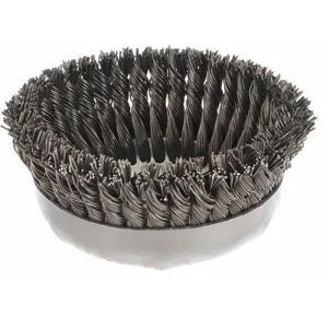 WEILER 12396 Knot Wire Cup Brush Threaded Arbor 6 inch | AE9HUM 6JXD5