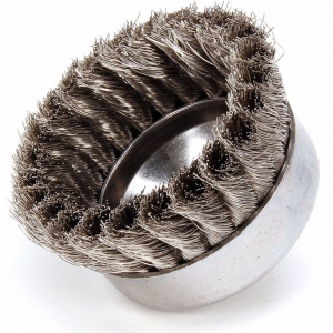 WEILER 12406 Knot Wire Cup Brush Threaded Arbor 4 inch | AB2VVX 1PAK2
