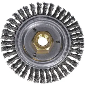 WEILER 13232 Wire Wheel Brush 4-1/2 Inch 3/16 Inch Width | AE9HVH 6JXH8