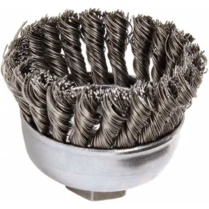 WEILER 13286 Knot Wire Cup Brush Threaded Arbor | AC8GZR 3AC09