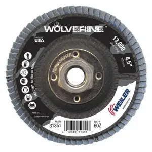 WEILER 31351 Vortec Abrasive Flap Disc | CU9UQX 38P513