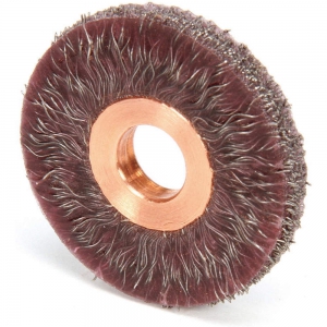 WEILER 35070 Wire Wheel Brush, Crimped, Arbor Hole Mounting, Brush Dia. 2 | AX3MRT 3A190