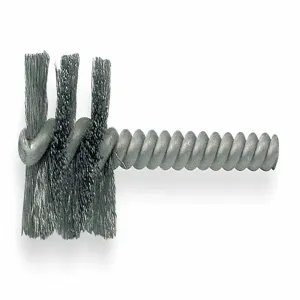 WEILER 91036 Power Spiral Tube Brush, Single Shank, 1 Inch Brush, 3 1/2 Inch Overall Length | CH6NBZ 61CY73