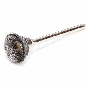 WEILER 91231 Miniature Cup Brush, 5/8 Inch Brush Dia., No Arbor Hole Size, 1/8 Inch Abrasive Shank Size | CN2RMR 26074 / 5HD89