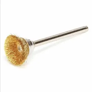 WEILER 91232 Miniature Cup Brush, 5/8 Inch Brush Dia., No Arbor Hole Size, 1/8 Inch Abrasive Shank Size | CN2RMT 26075 / 5HD90