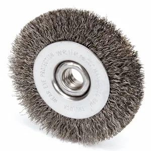 WEILER 13081 Crimped Wire Wheel Brush Threaded Arbor | AE9HUQ 6JXE1