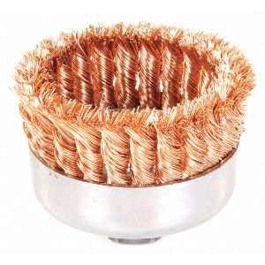 WEILER 12776 Knot Wire Cup Brush Threaded Arbor 4 Inch | AC6FYL 33M611