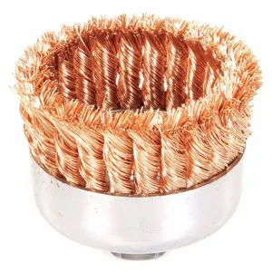 WEILER 12776 Knot Wire Cup Brush Threaded Arbor 4 Inch | AC6FYL 33M611